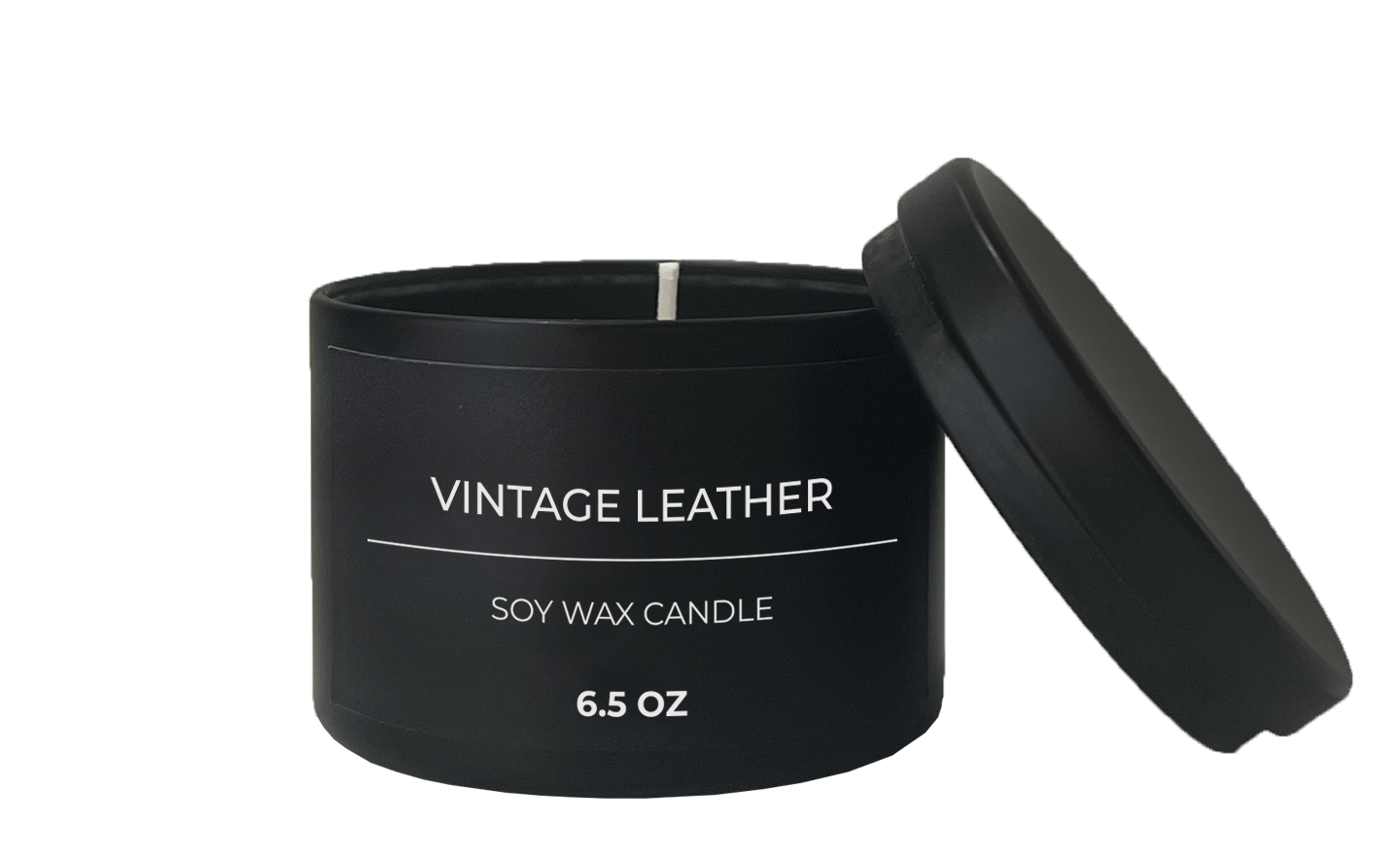 Vintage Leather Candle